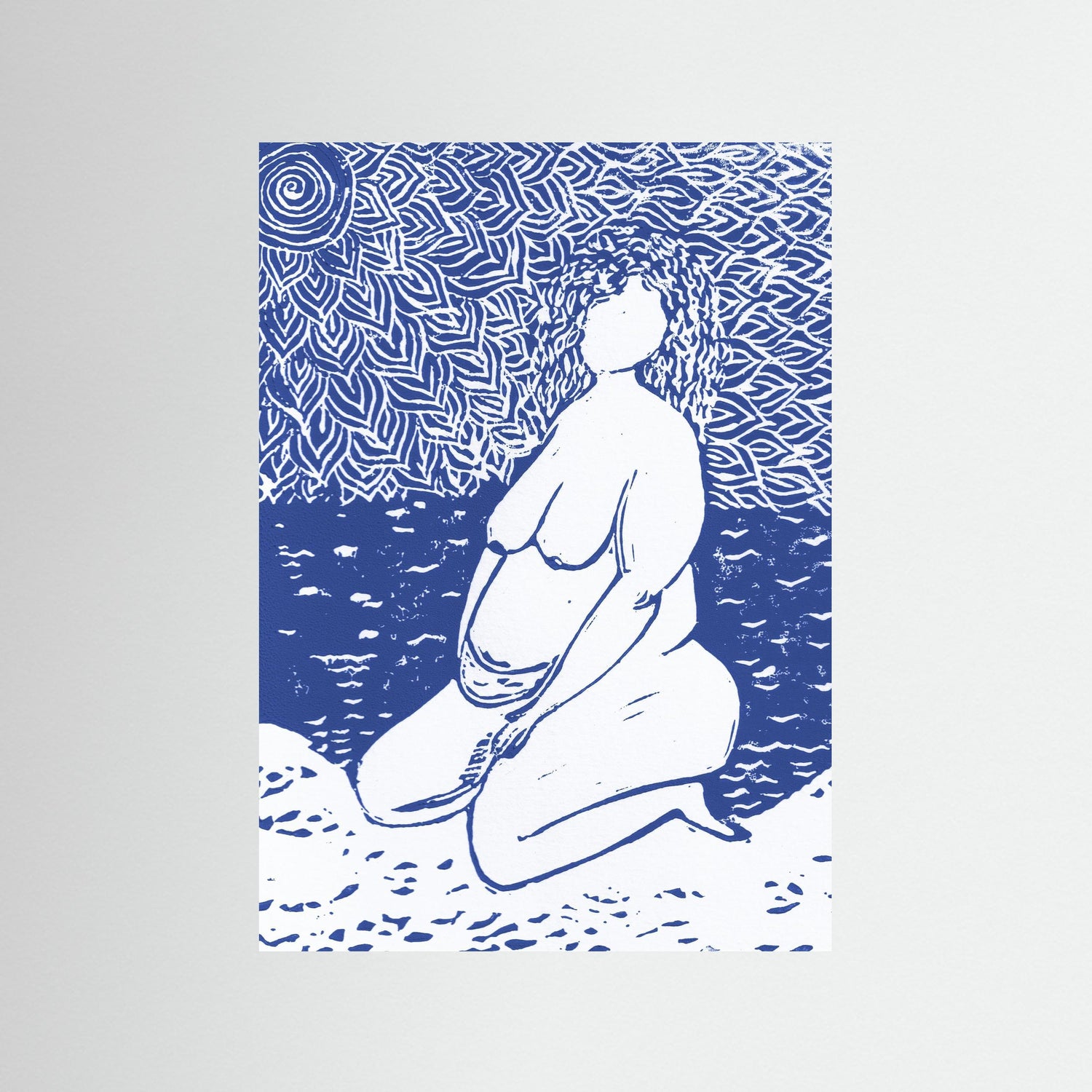 in haar  oorsprong ~ blauw