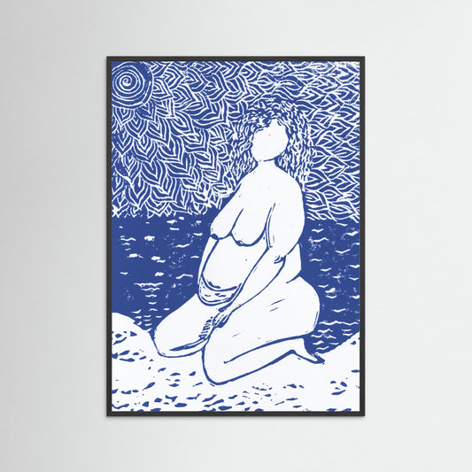 in haar  oorsprong ~ blauw