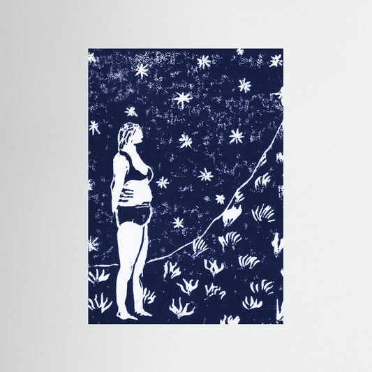 In haar eigen tijd ~ donkerblauw